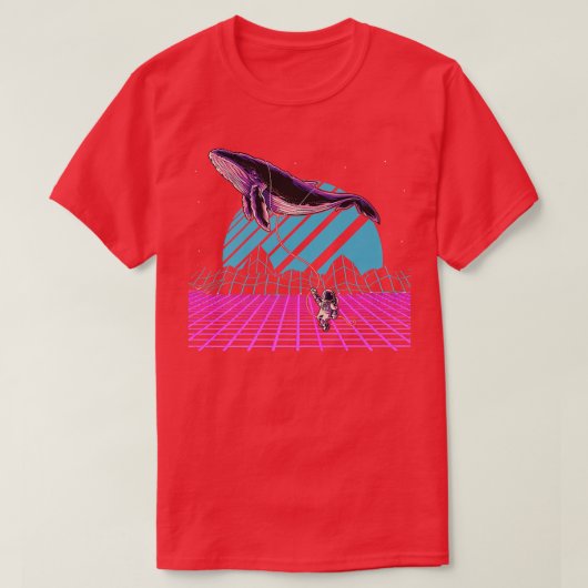 Kunstsynthgolf astronomie walvis Vaporgolf T-shirt (Design voorkant)