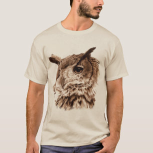 Kunstt-shirt met oudere en wijzer t-shirt