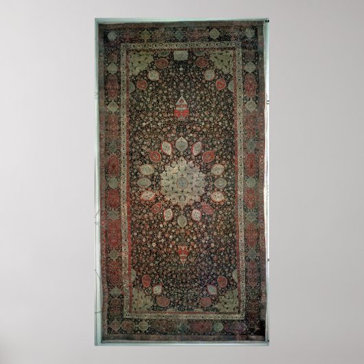 Kunsttapijt gemaakt voor de moskee in Ardabil Poster (Voorkant)