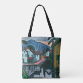 Kunsttassen met de "oude Kanaalhaven" Tote Bag (Achterkant)