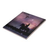 KunstTegel "Cowboy Church" Tegeltje (Zijkant)