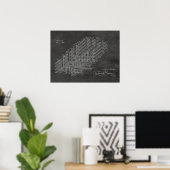 Kunsttekenafdrukken van 1924 vliegtuigtrein poster (Thuiskantoor)