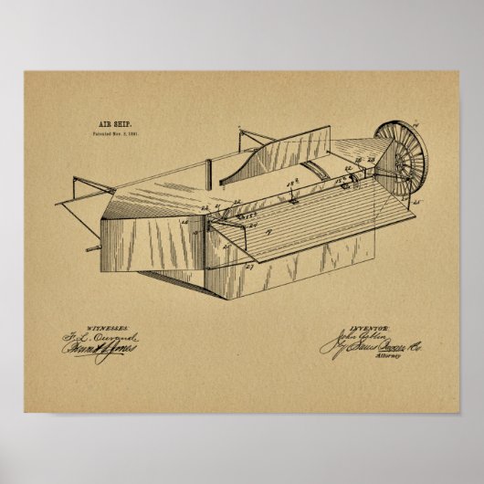 Kunsttekenafdrukken van het vliegtuig van het vlie poster (Voorkant)