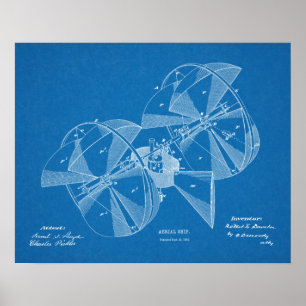 Kunsttekenafdrukken van het vliegtuig van het vlie poster