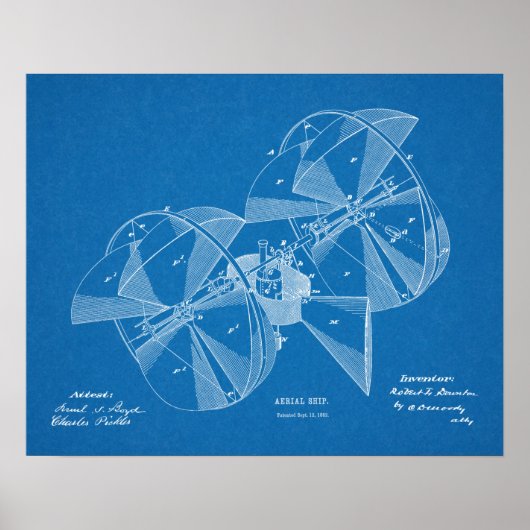 Kunsttekenafdrukken van het vliegtuig van het vlie poster (Voorkant)