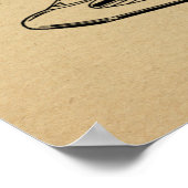 Kunsttekenafdrukken van vliegende vleugelvliegtuig poster (Hoek)