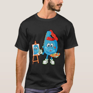 Kunsttekenartiest verf verf verf illustratie t-shirt