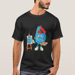 Kunsttekenartiest verf verf verf illustratie t-shirt