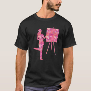 Kunsttekenartiest verf verf verf illustratie t-shirt