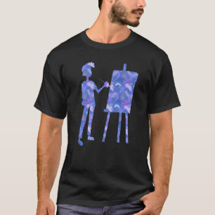 Kunsttekenartiest verf verf verf illustratie t-shirt