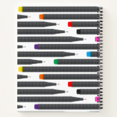 Kunsttekenboekje met naam notitieboek (Achterkant)