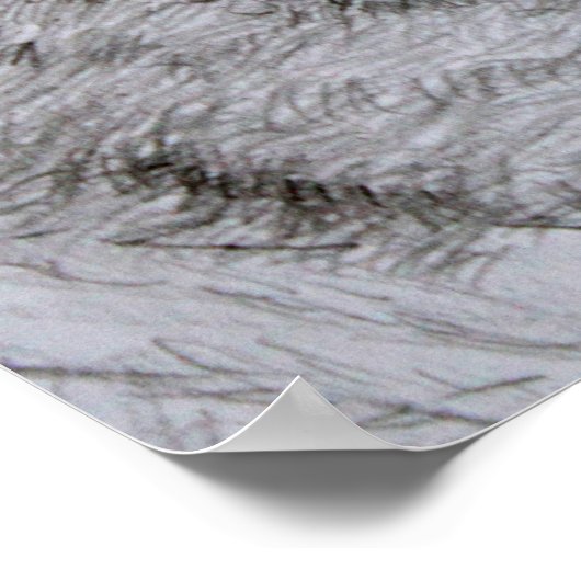 Kunsttekening Bulldog Lover Pet Owner Pencil Poster (Hoek)