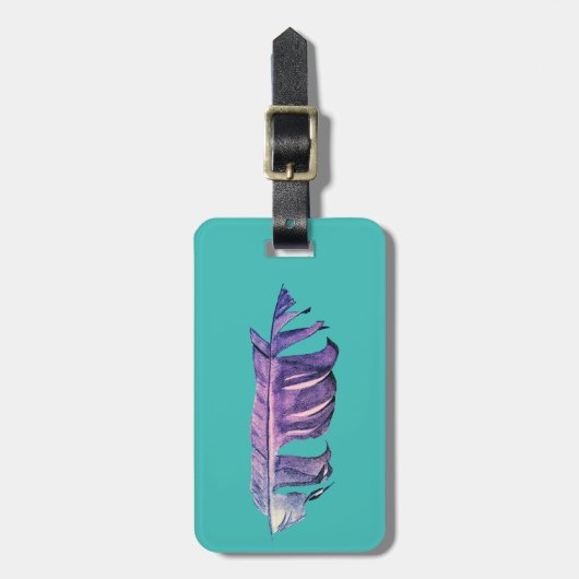 Kunsttekening mooi verfraaien, originele illustrat bagagelabel (Voorkant verticaal)