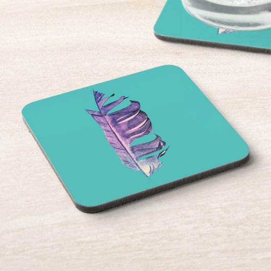 Kunsttekening mooi verfraaien, originele illustrat bier onderzetter (Linkerzijde)