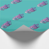 Kunsttekening mooi verfraaien, originele illustrat cadeaupapier (Hoek)