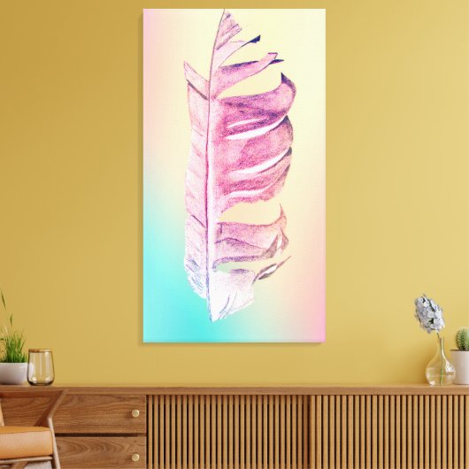 Kunsttekening mooi verfraaien, originele illustrat canvas afdruk (Insitu (Woonkamer))