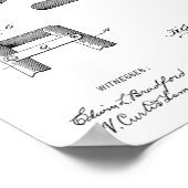 Kunsttekening van 1899 Militaire fietspatroon Poster (Hoek)