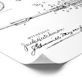 Kunsttekening van 1900-fietspatroon, tekenafdrukke poster (Hoek)