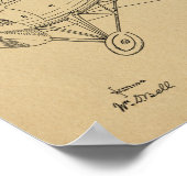 Kunsttekening van 1918 voor vliegtuigpatenten poster (Hoek)