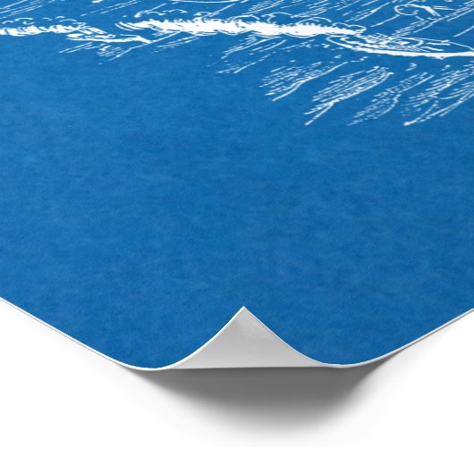 Kunsttekening van 1919 in oorlogsvliegtuig tegen k poster (Hoek)