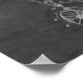 Kunsttekening van 1924-fietspatroon poster (Hoek)