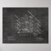 Kunsttekening van de vliegmachine van 1917 poster (Voorkant)