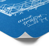 Kunsttekening van het vliegtuig van 1901 poster (Hoek)