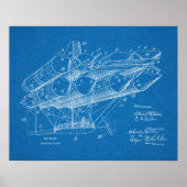 Kunsttekening van het vliegtuig van 1912 poster (Voorkant)