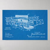 Kunsttekening van het vliegtuig van 1915 poster (Voorkant)