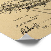 Kunsttekening van het vliegtuig van 1921 - Kunstsc Poster (Hoek)