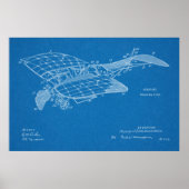 Kunsttekening van het vliegtuig van het vliegtuig  poster (Voorkant)