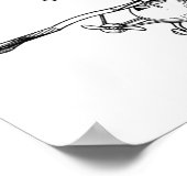 Kunsttekening van vliegtuigpatenten voor passagier poster (Hoek)