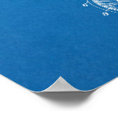 Kunsttekening van vliegwielflessen van 1924 poster (Hoek)