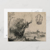 Kunsttekening  vliegmachine briefkaart (Voorkant / Achterkant)