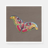 Kunsttekening vlinder servet (Voorkant)