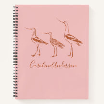 Kunsttekening voor vogels in Blush en Rust Persona
