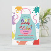 Kunsttekenverf Schort voor tekenverf Kaart (Staand voorkant)