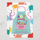 Kunsttekenverf Schort voor tekenverf Kaart (Voorkant / Achterkant)