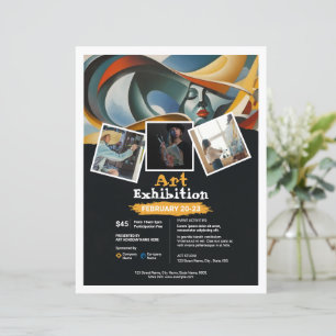 Kunsttentoonstelling Event Flyer Sjabloon