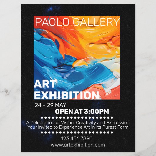 Kunsttentoonstelling Flyer (Voorkant)
