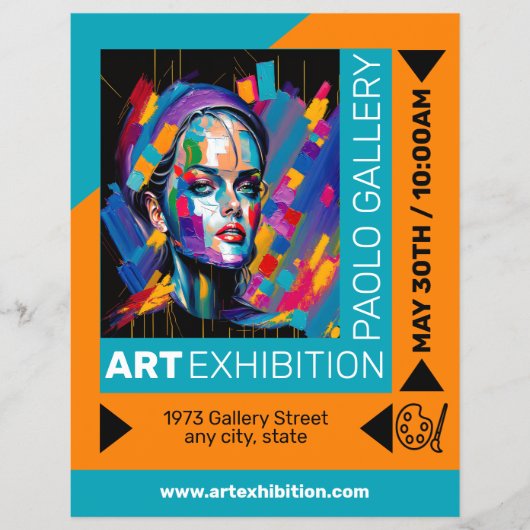 Kunsttentoonstelling Flyer (Voorkant)