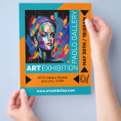 Kunsttentoonstelling Flyer (Hand)