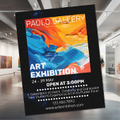 Kunsttentoonstelling Flyer