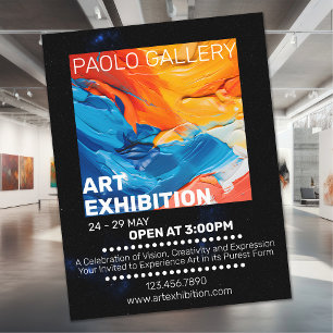 Kunsttentoonstelling Flyer
