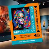 Kunsttentoonstelling Flyer