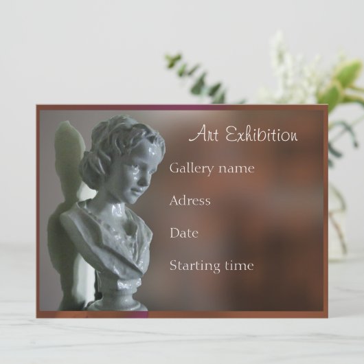 Kunsttentoonstelling Kaart (Staand voorkant)