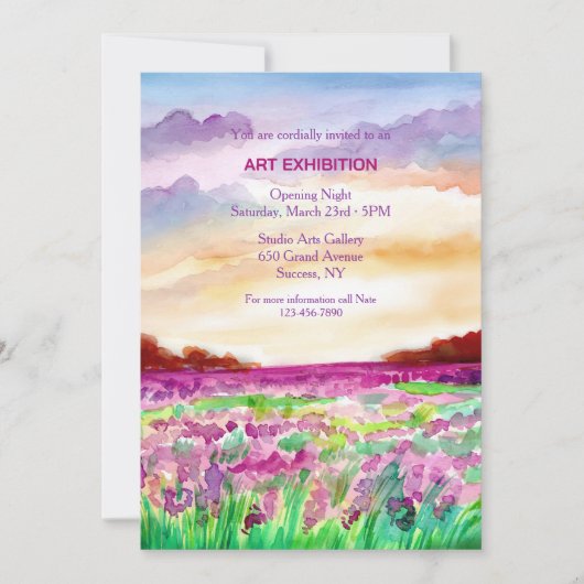 Kunsttentoonstelling Kaart (Voorkant)