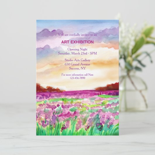 Kunsttentoonstelling Kaart (Staand voorkant)