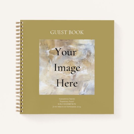 Kunsttentoonstelling Kunst Show gastboek Notitieboek (Voorkant)