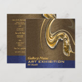 Kunsttentoonstelling show openen kaart (Voorkant / Achterkant)